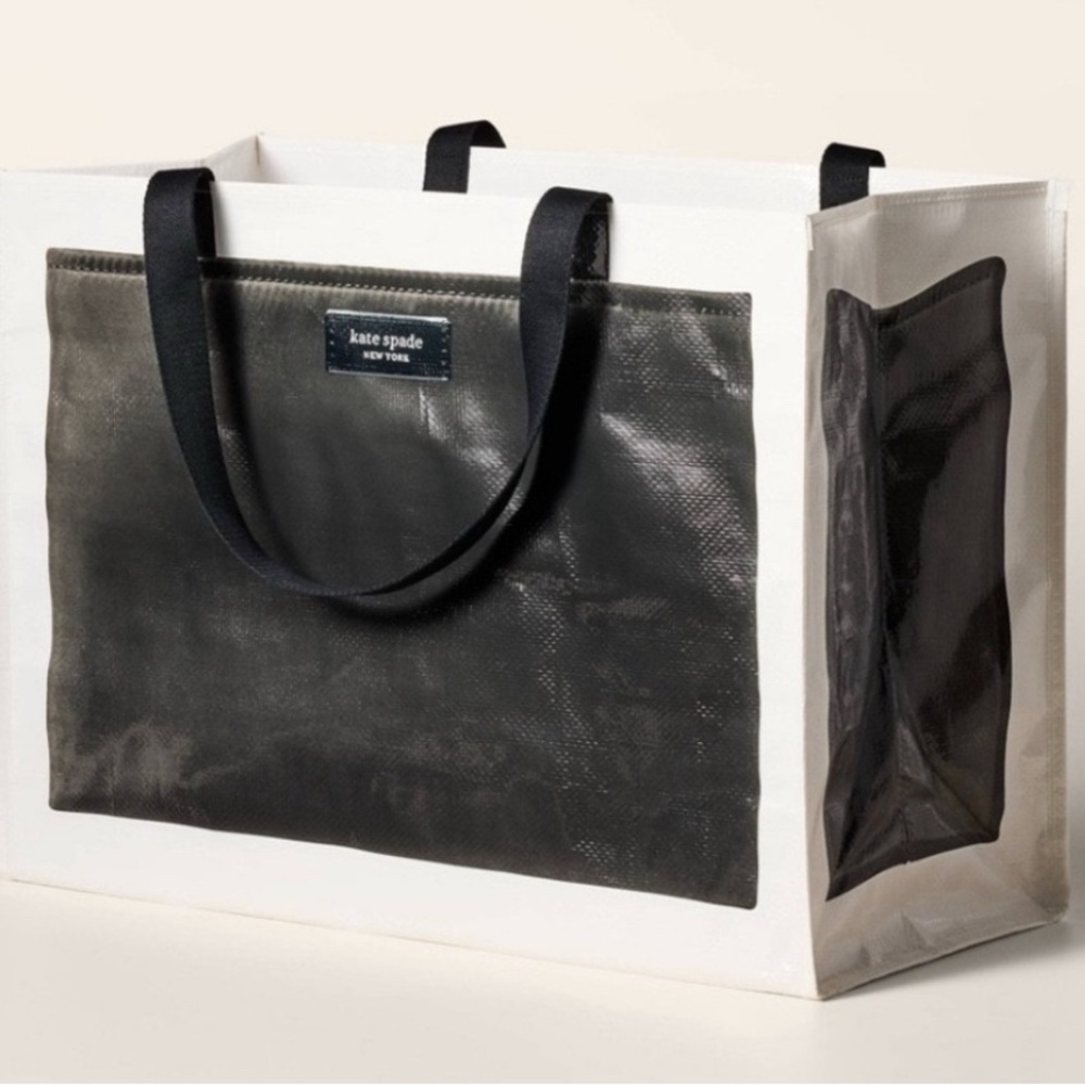 ♠️ KATE SPADE x Target ♠️ Black/White XL Tote Bag ♠️ NWT HUGE! ♠️ PRICE FIRM ♠️